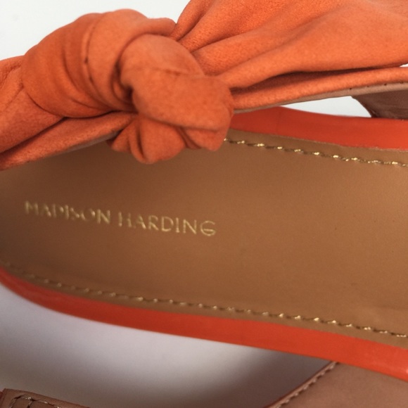 Madison Harding coral open toe strap heel suede 10 - Picture 8 of 8